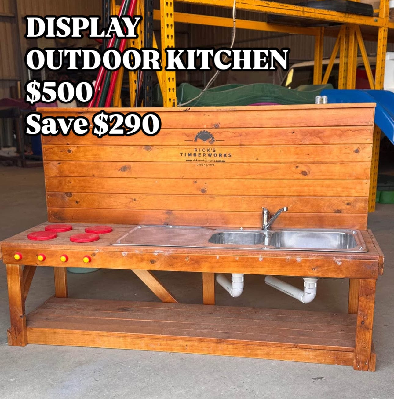 SALE PRICE FLOOR STOCK - MUD KITCHEN