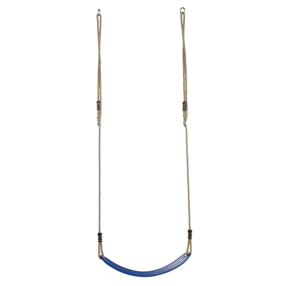 Strap Seat Moulded Ribbed BLUE With Adjustable Ropes
